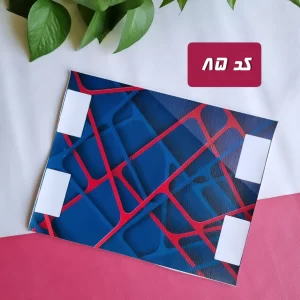 پنل جامدادی تک زیپ سرمه ای قرمز (کد 85)