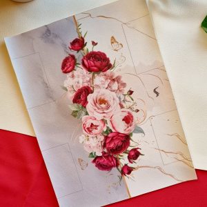 پنل پد رز عمودی کرم قرمز (کد13310)
