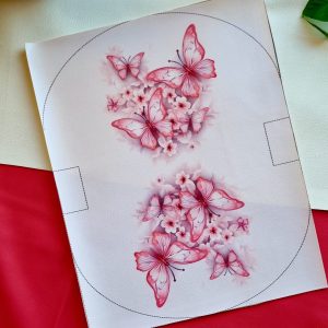 پنل کیف آرایش پروانه صورتی (کد11324)